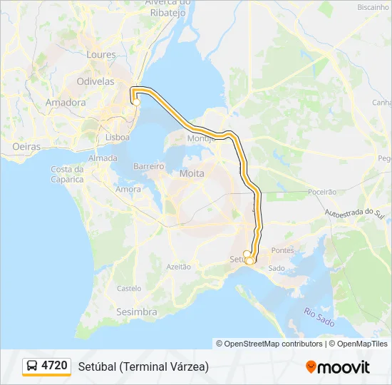 4720 Bus Line Map