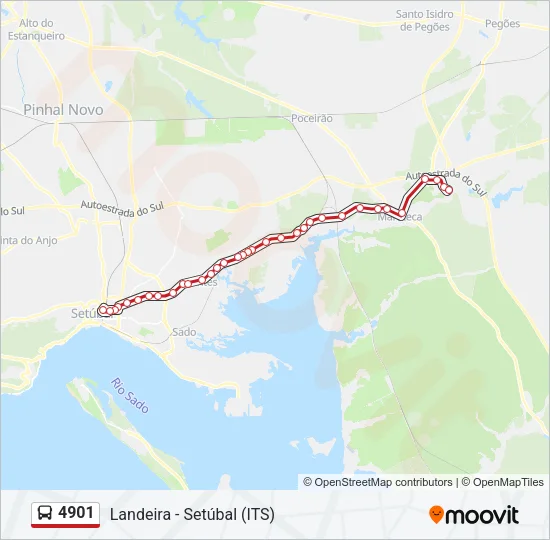 4901 Bus Line Map