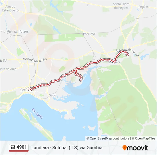 4901 Bus Line Map