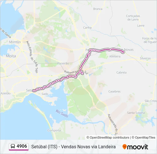 4906 Bus Line Map