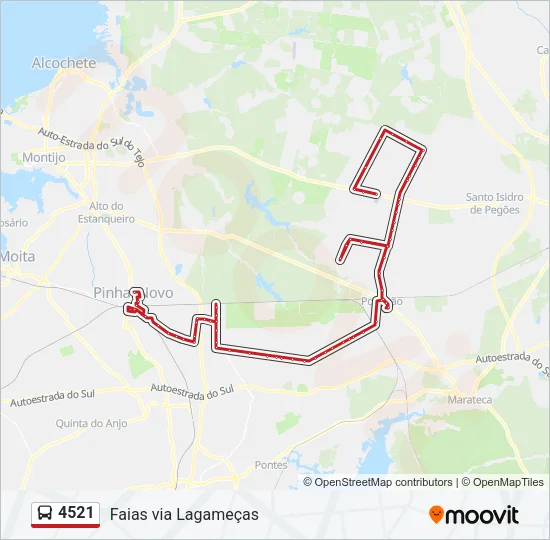 4521 Bus Line Map
