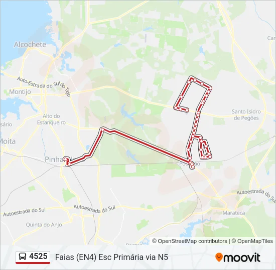 4525 Bus Line Map