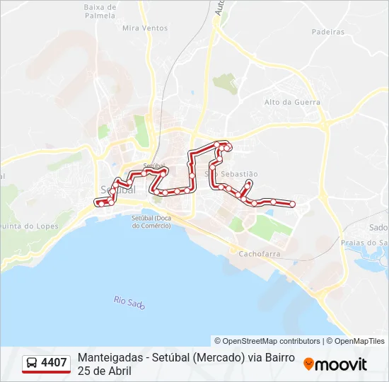 4407 Bus Line Map