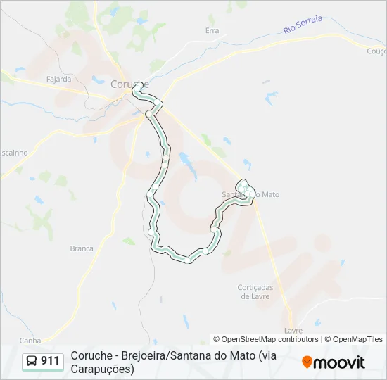 911 Bus Line Map