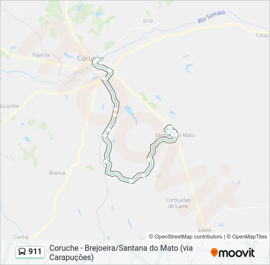911 Bus Line Map