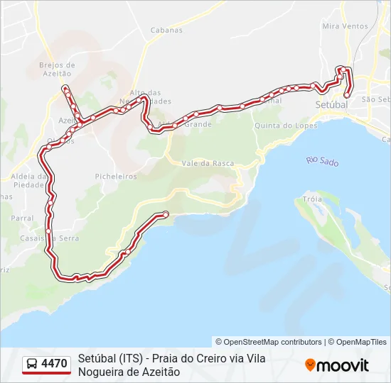 4470 Bus Line Map