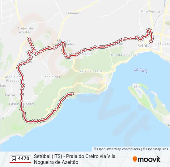 4470 Bus Line Map