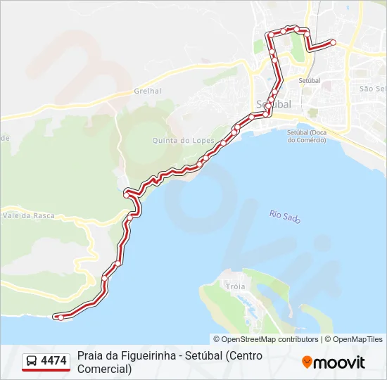 4474 Bus Line Map