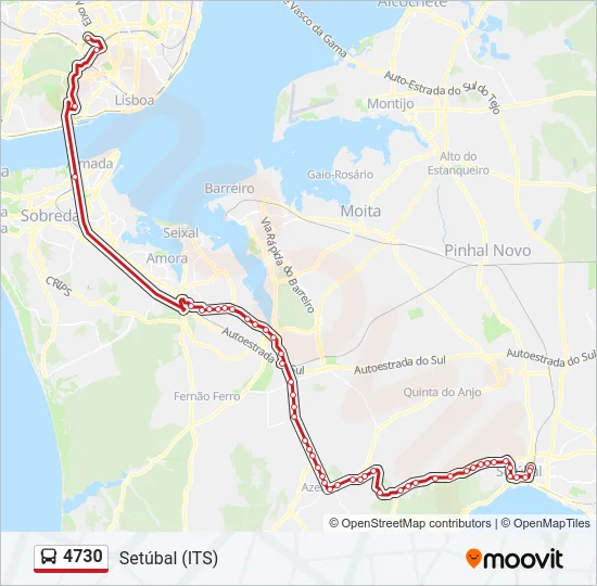4730 Bus Line Map