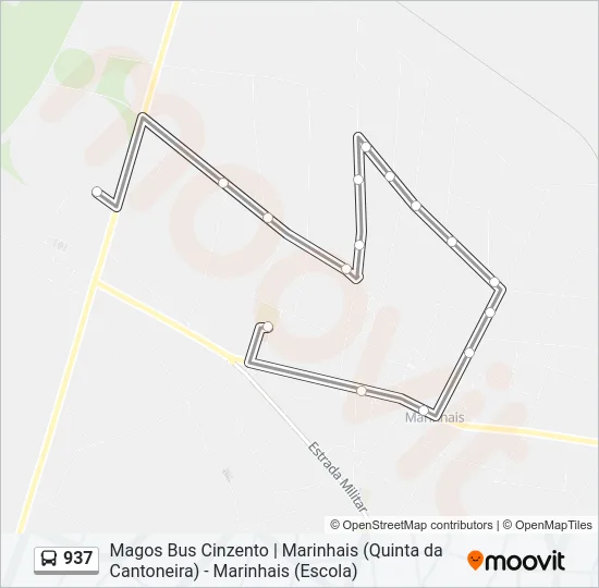 937 Bus Line Map