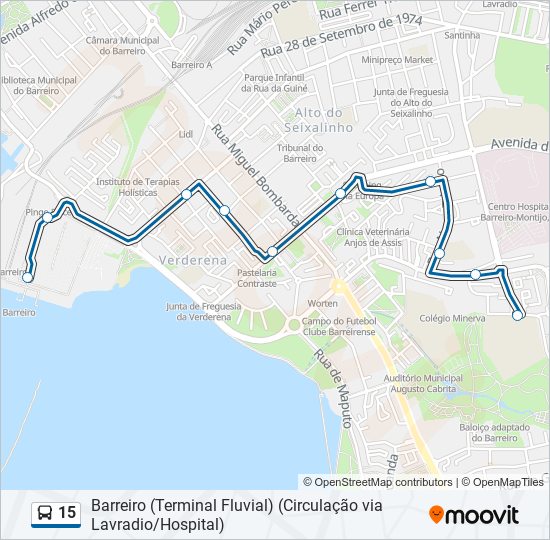 15 bus Line Map