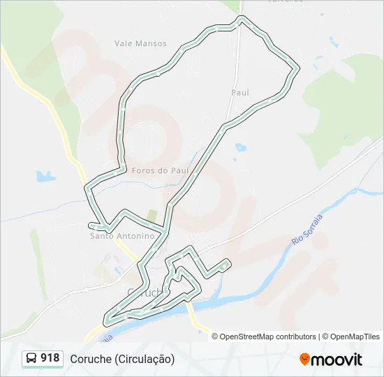918 Bus Line Map