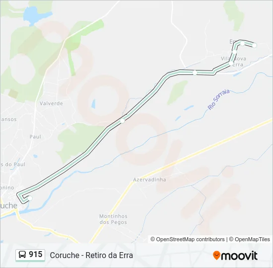 915 Bus Line Map