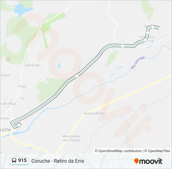 915 Bus Line Map