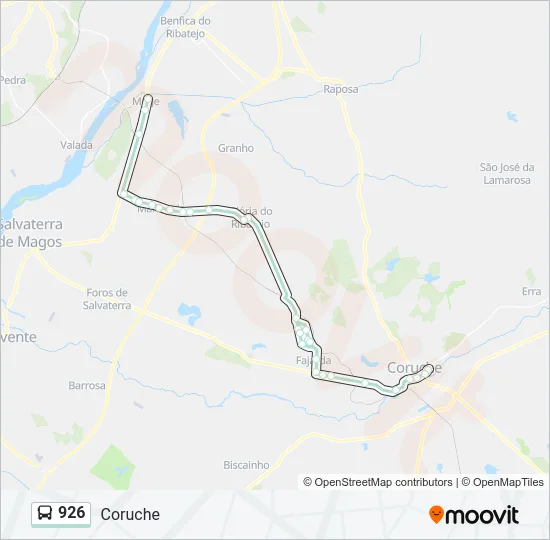 926 Bus Line Map