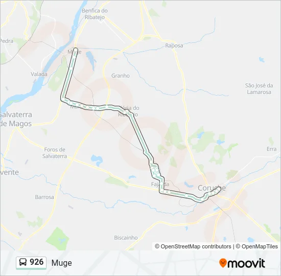 926 Bus Line Map