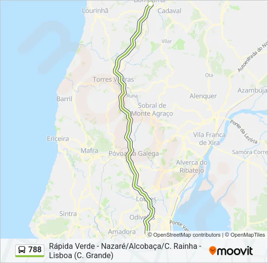 788 Bus Line Map