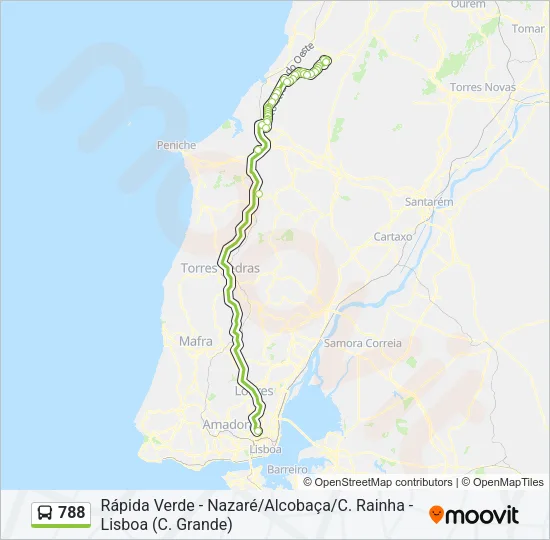 788 Bus Line Map