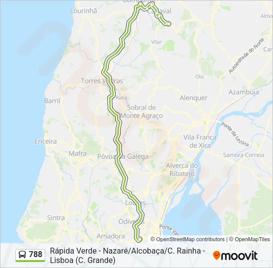 788 Bus Line Map