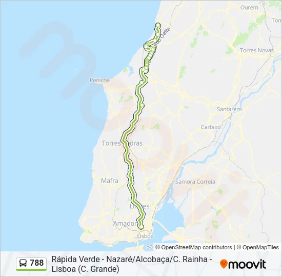 788 Bus Line Map