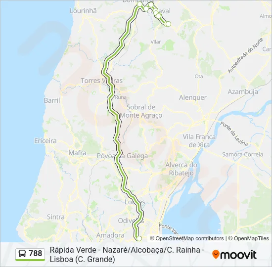 788 Bus Line Map