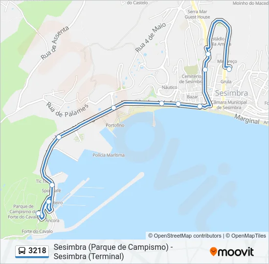 3218 Bus Line Map