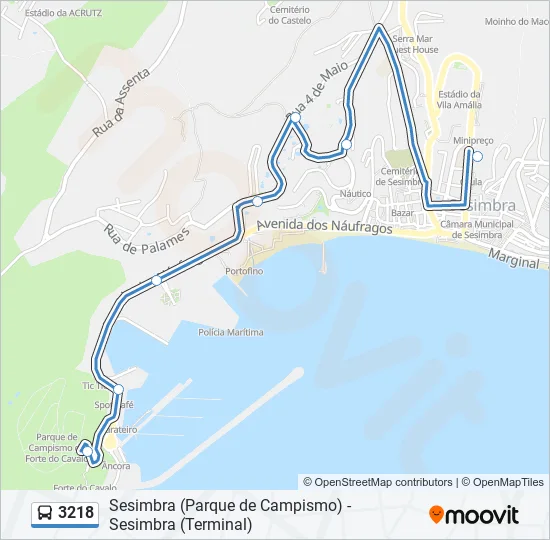 3218 Bus Line Map