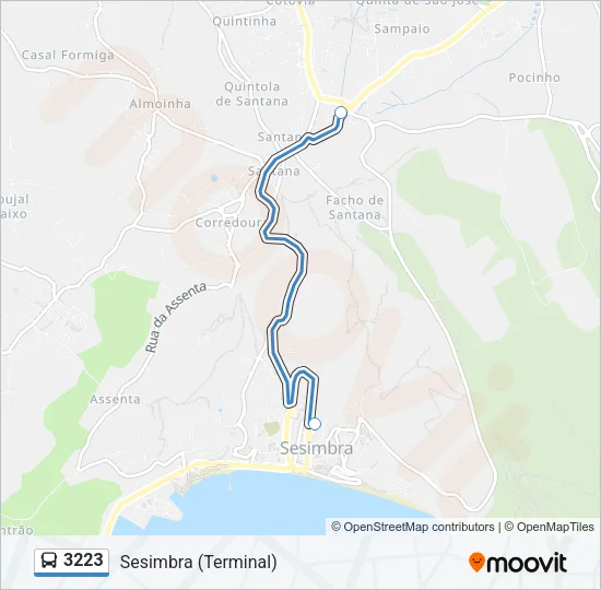 3223 Bus Line Map