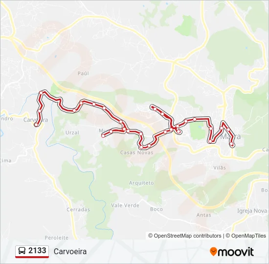 2133 Bus Line Map