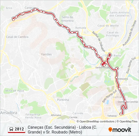 2812 Bus Line Map