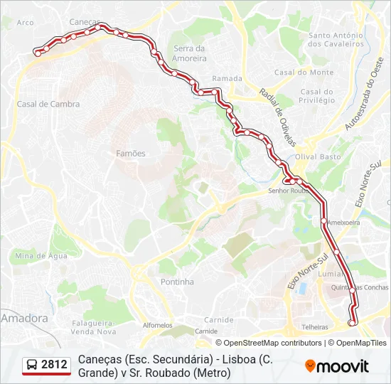 2812 Bus Line Map