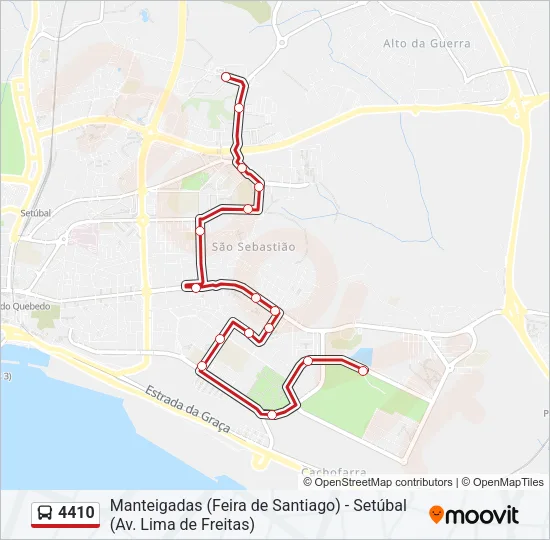 4410 Bus Line Map