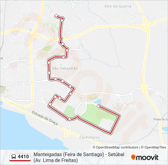 4410 Bus Line Map