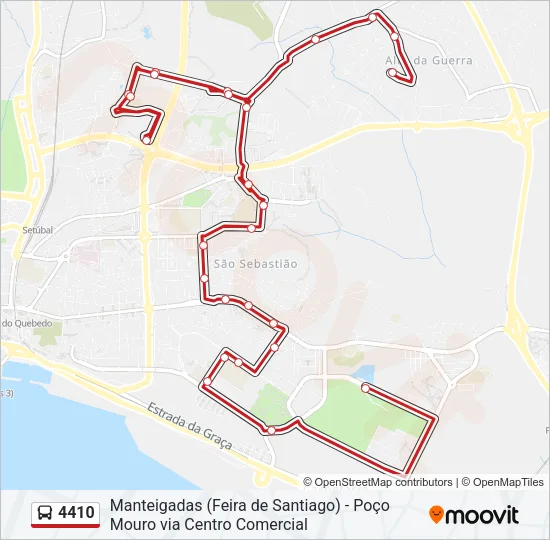 4410 Bus Line Map