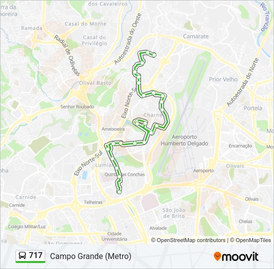 717 Bus Line Map