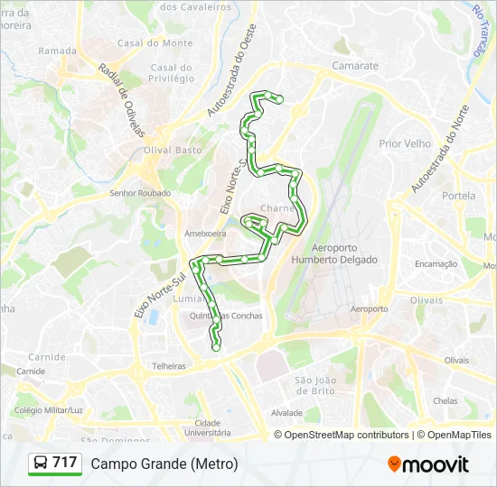 717 Bus Line Map