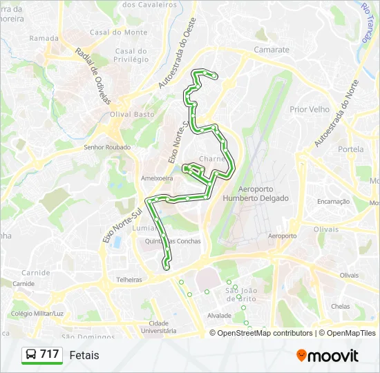 717 Bus Line Map