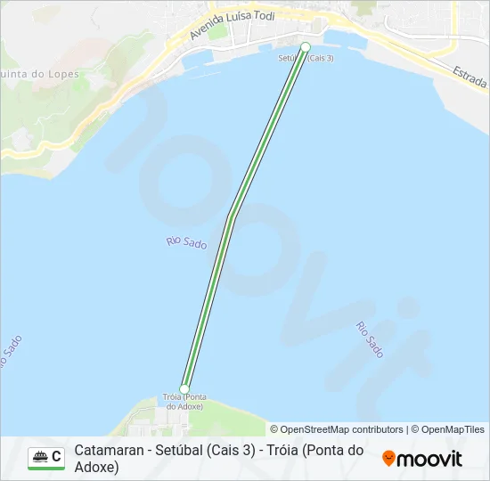 C Ferry Line Map