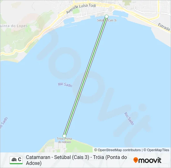 C Ferry Line Map