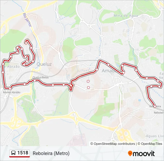 1518 Bus Line Map