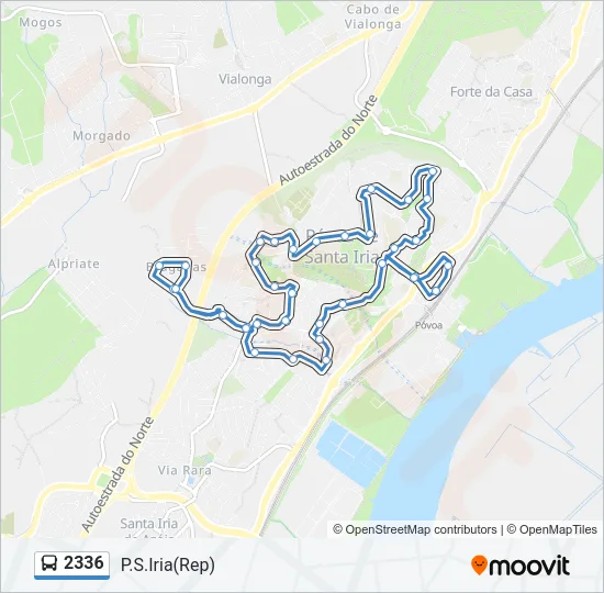 2336 Bus Line Map