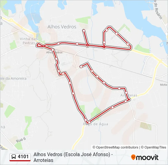 4101 Bus Line Map