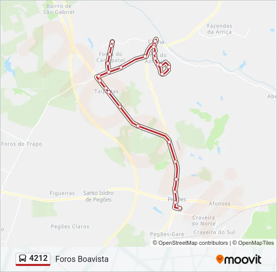 4212 Bus Line Map