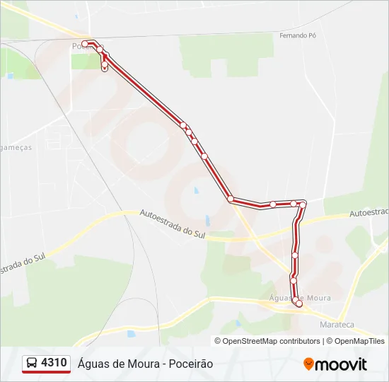 4310 Bus Line Map
