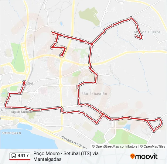 4417 Bus Line Map