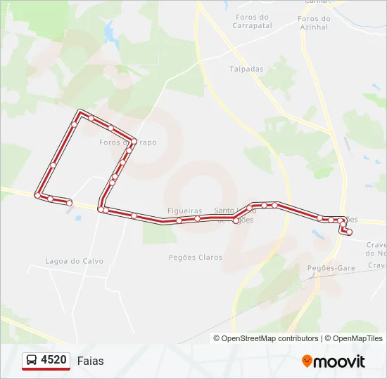 4520 Bus Line Map