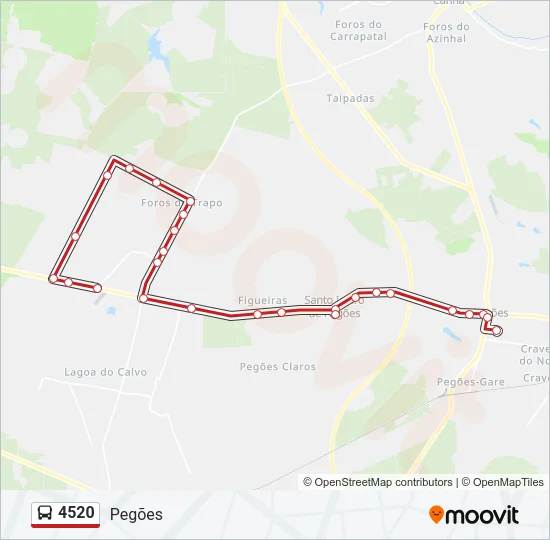 4520 Bus Line Map