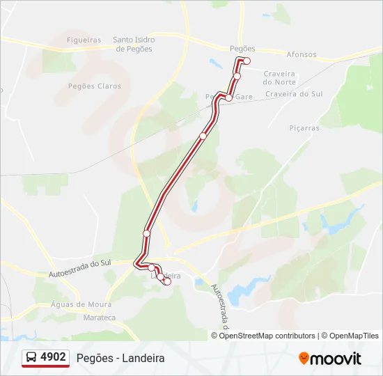4902 Bus Line Map