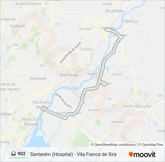 902 Bus Line Map