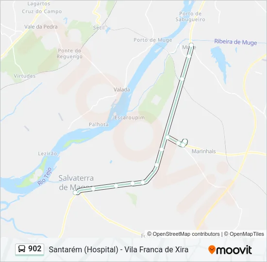 902 Bus Line Map